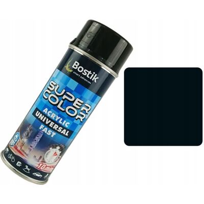 Bostik Super Color Universele Spray 400ml Zwart Glans zwart Bostik Super Color Universele Spray 400ml Zwart Glans zwart