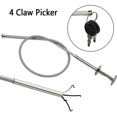 TFCHXZ 4 Klauw 60 Cm Lange Bereik Flexibele Pick Up Tool Lente Grip Smalle Bocht Curve Grabber Voor Oppakken Moeren En bouten TFCHXZ 4 Klauw 60 Cm Lange Bereik Flexibele Pick Up Tool Lente Grip Smalle Bocht Curve Grabber Voor Oppakken Moeren En bouten