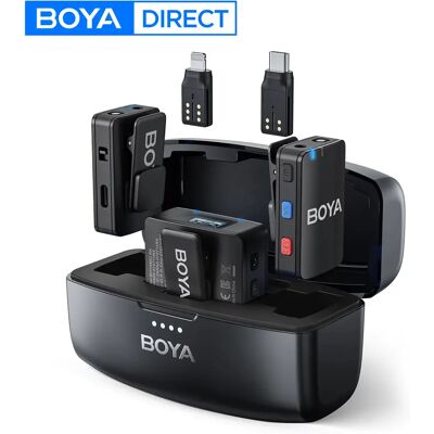 BOYA BOYAMIC Alles-in-één draadloze lavaliermicrofoon voor iPhone Android DSLR-camera's Gaming Live streaming Vlog Video-opname BOYAMIC-black BOYA BOYAMIC Alles-in-één draadloze lavaliermicrofoon voor iPhone Android DSLR-camera's Gaming Live streaming Vlog Video-opname BOYAMIC-black