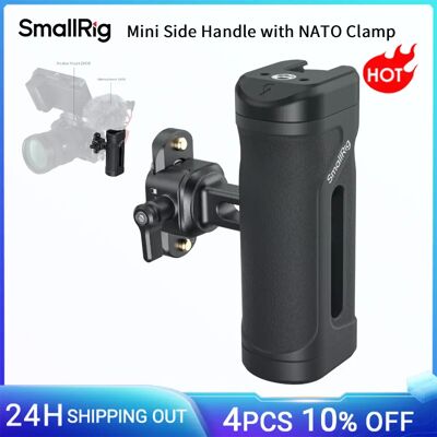 SmallRig Mini zijhandgreep met NATO-klem NATO-rail Lichtgewicht kooigreep voor Sony voor DSLR, hand omhoog en omlaag verstelbaar -5947 Handle 5947 SmallRig Mini zijhandgreep met NATO-klem NATO-rail Lichtgewicht kooigreep voor Sony voor DSLR, hand omhoog en omlaag verstelbaar -5947 Handle 5947