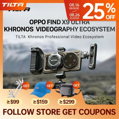 TILTA Khronos voor OPPO Find X9 Ultra Creator Kit met 67mm filteradapter, focus PD-handvat, snelkoppeling stick statief Case TU TILTA Khronos voor OPPO Find X9 Ultra Creator Kit met 67mm filteradapter, focus PD-handvat, snelkoppeling stick statief Case TU