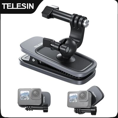 Telesin Rugzakhouder voor Actiecamera's - Verstelbaar, Magnetisch, Duurzaam Telesin Rugzakhouder voor Actiecamera's - Verstelbaar, Magnetisch, Duurzaam