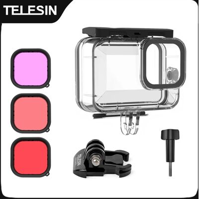 TELESIN 60M Waterdichte Case Voor GoPro Hero 13 12 11 10 9 Onderwater Duiken Behuizing Cover Met Filter Actie camera Accessoires TELESIN 60M Waterdichte Case Voor GoPro Hero 13 12 11 10 9 Onderwater Duiken Behuizing Cover Met Filter Actie camera Accessoires