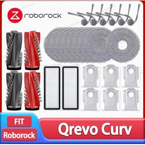 Roborock Qrevo Curv / 5AE / 5A1 / 5XC / S5X / Qrevo C Pro Stofzuiger Hoofdzijborstel Mop Doek Stofzak Filteraccessoires 4 HEPA Filters Roborock Qrevo Curv / 5AE / 5A1 / 5XC / S5X / Qrevo C Pro Stofzuiger Hoofdzijborstel Mop Doek Stofzak Filteraccessoires 4 HEPA Filters