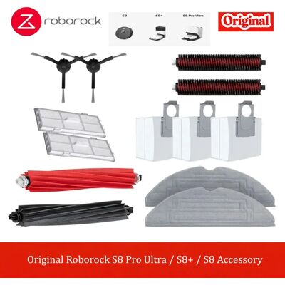Originele Roborock S8/S8+/S8 Pro Ultra Robotstofzuiger Mop/ Hoofdborstel / Stofzak / Zijborstel / Filter Accessoires 2 pcs filter Originele Roborock S8/S8+/S8 Pro Ultra Robotstofzuiger Mop/ Hoofdborstel / Stofzak / Zijborstel / Filter Accessoires 2 pcs filter