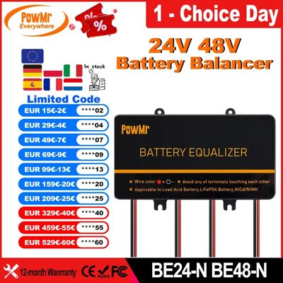 PowMr Eu Batterij Equalizer Spanning Swing Kan Gelijk Maken 24V 48V Zonne-Energie Bank Voor Levensduur Van De Batterij Tot Verlenging Van De Levensduur Van De Cyclus 24V Equalizer PowMr Eu Batterij Equalizer Spanning Swing Kan Gelijk Maken 24V 48V Zonne-Energie Bank Voor Levensduur Van De Batterij Tot Verlenging Van De Levensduur Van De Cyclus 24V Equalizer