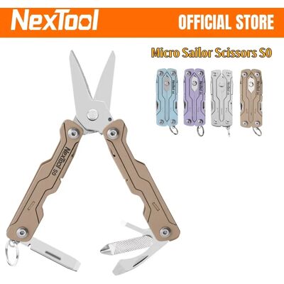 NexTool Micro Sailor Scissors S0 8-in-1 Lichtgewicht EDC-gereedschap Mini Zakvouwhandschaar voor Reizen, Buitenactiviteiten en Dagelijks Gebruik Sliver NexTool Micro Sailor Scissors S0 8-in-1 Lichtgewicht EDC-gereedschap Mini Zakvouwhandschaar voor Reizen, Buitenactiviteiten en Dagelijks Gebruik Sliver