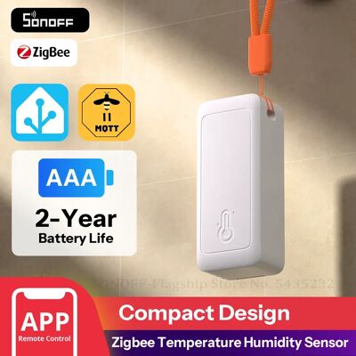 SONOFF SNZB-02B AirGuard TH Lite Zigbee Temperatuur- en Luchtvochtigheidssensor, Hoge Nauwkeurigheid, 6-Maanden Gegevensregistratie, Lange Batterijduur SONOFF SNZB-02B AirGuard TH Lite Zigbee Temperatuur- en Luchtvochtigheidssensor, Hoge Nauwkeurigheid, 6-Maanden Gegevensregistratie, Lange Batterijduur