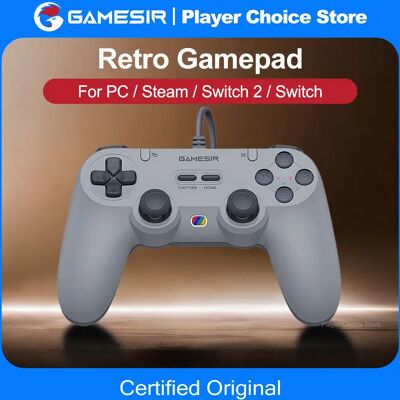GameSir Retro Gamepads Bedrade Controller voor PC Windows Steam Switch Controle Hall Effect stick 2 Programmeerbare Knoppen Tegenaria Lite Serene White GameSir Retro Gamepads Bedrade Controller voor PC Windows Steam Switch Controle Hall Effect stick 2 Programmeerbare Knoppen Tegenaria Lite Serene White
