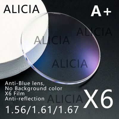 Alicia HD Anti Blauw Licht Blokkerende Lens Anti Reflectie1.56 1.61 1.67 Bijziendheid Astigmatisme Verziendheid Optische Recept Lens Man Vrouw Alicia HD Anti Blauw Licht Blokkerende Lens Anti Reflectie1.56 1.61 1.67 Bijziendheid Astigmatisme Verziendheid Optische Recept Lens Man Vrouw