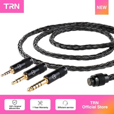 TRN T2 Pro16 Core Oortelefoons Verzilverde HIFI Upgrade Kabel 2.5 5-pins/3.5/4.4/Type C 5-pins/QDC//MMCX/0.75/0.78 Black MMCX Type C TRN T2 Pro16 Core Oortelefoons Verzilverde HIFI Upgrade Kabel 2.5 5-pins/3.5/4.4/Type C 5-pins/QDC//MMCX/0.75/0.78 Black MMCX Type C