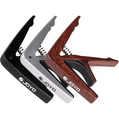 JOYO JCP-01 Gitaarcapo Metalen capo met comfortabel handvatontwerp voor 6-snarige akoestische en elektrische gitaar Silver JOYO JCP-01 Gitaarcapo Metalen capo met comfortabel handvatontwerp voor 6-snarige akoestische en elektrische gitaar Silver