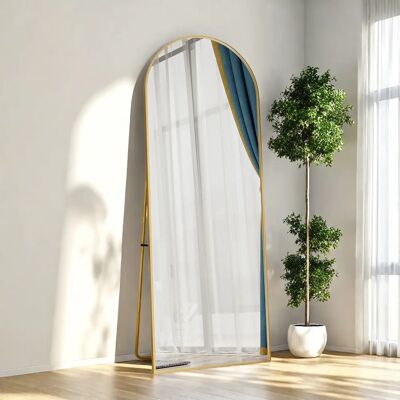 Other Volledige lengte spiegel 162x53 cm staande spiegel met grote wandspiegel HD spiegel voor het hele lichaam met haak Gold-162x53 cm Other Volledige lengte spiegel 162x53 cm staande spiegel met grote wandspiegel HD spiegel voor het hele lichaam met haak Gold-162x53 cm