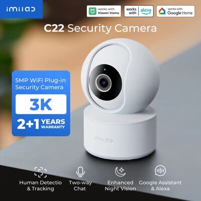 IMILAB Babyfoon Binnenbeveiligingscamera met AI-detectie Nachtzicht 2-weg audio 360 ° PTZ Compatibel met Xiaomi Home App IMILAB Babyfoon Binnenbeveiligingscamera met AI-detectie Nachtzicht 2-weg audio 360 ° PTZ Compatibel met Xiaomi Home App
