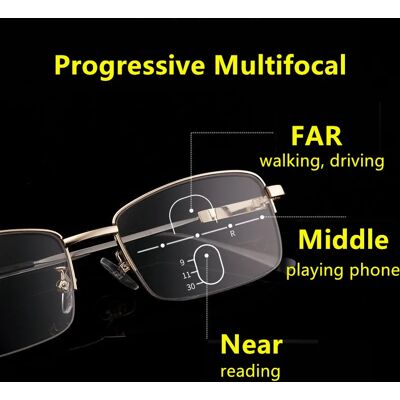 ISENGHUO 2025 Progressieve Meekleurende Leesbril Mannen En Vrouwen Anti-Blauw Licht Metalen Half Frame Multi-Focus Brillen 1.5 2.5 ISENGHUO 2025 Progressieve Meekleurende Leesbril Mannen En Vrouwen Anti-Blauw Licht Metalen Half Frame Multi-Focus Brillen 1.5 2.5