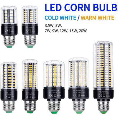 NONE E27 220V LED-lamp 110V E14 Maïslamp B22 3,5W 5W 7W 9W 12W 15W 20W Voor Thuis Woonkamer Kroonluchters Slaapkamer 240V Koud/Warm NONE E27 220V LED-lamp 110V E14 Maïslamp B22 3,5W 5W 7W 9W 12W 15W 20W Voor Thuis Woonkamer Kroonluchters Slaapkamer 240V Koud/Warm