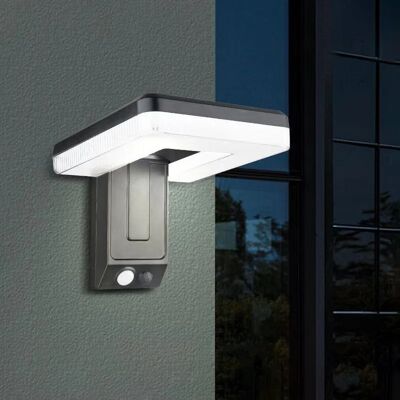 SHENZHITECH Zonne-wandlamp met 120 ° Opvouwbare kop, infrarooddetectie op afstand 3 verlichtingsmodi IP65 waterdicht efficiënt zonnepaneel SHENZHITECH Zonne-wandlamp met 120 ° Opvouwbare kop, infrarooddetectie op afstand 3 verlichtingsmodi IP65 waterdicht efficiënt zonnepaneel