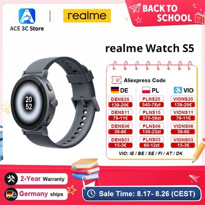 realme Watch S5 Smartwatch GRIJS realme Watch S5 Smartwatch GRIJS