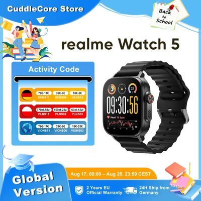 realme Watch 5 Smartwatch Globale Versie GPS NFC 1.97" AMOLED Scherm 14 Dagen Batterijduur Bluetooth 5.3 IP68 Voor realme GT 8 Pro Titanium Silver realme Watch 5 Smartwatch Globale Versie GPS NFC 1.97" AMOLED Scherm 14 Dagen Batterijduur Bluetooth 5.3 IP68 Voor realme GT 8 Pro Titanium Silver