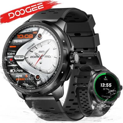 DOOGEE Anymoving M1 Smart Watch 1,5 inch AMOLED-scherm 720mAh batterij 5ATM waterdichte GPS-smartwatch met hartslag Bloeddruk Bluetooth-oproep Smart Watch Silver DOOGEE Anymoving M1 Smart Watch 1,5 inch AMOLED-scherm 720mAh batterij 5ATM waterdichte GPS-smartwatch met hartslag Bloeddruk Bluetooth-oproep Smart Watch Silver