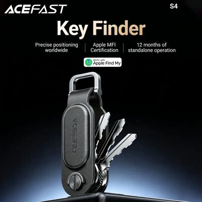 ACEFAST Anti Verloren Tracking Locator Sleutelhanger Voor Apple Vind Mijn PU Leer Lokaliseren Koffer Sleutels Tas Proactieve Anti-verlies Functie Black ACEFAST Anti Verloren Tracking Locator Sleutelhanger Voor Apple Vind Mijn PU Leer Lokaliseren Koffer Sleutels Tas Proactieve Anti-verlies Functie Black