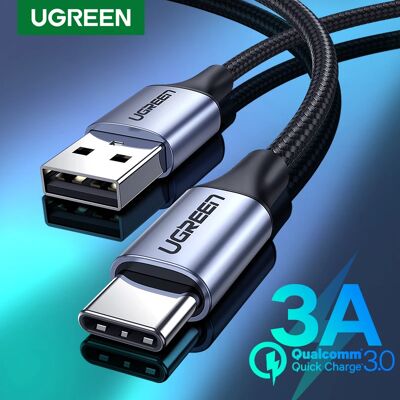UGREEN USB A naar Type C kabel 0,25m 0,5m 1m 2m 3m gevlochten voor Apple iPhone 18 Android mobiele telefoon USB C opladen data Carplay QC 90 degree Black UGREEN USB A naar Type C kabel 0,25m 0,5m 1m 2m 3m gevlochten voor Apple iPhone 18 Android mobiele telefoon USB C opladen data Carplay QC 90 degree Black