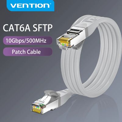 Vention Model IBHYJ 5m Cat6A Netwerkkabel - Geel Vention Model IBHYJ 5m Cat6A Netwerkkabel - Geel