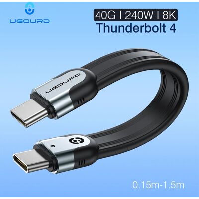 UGOURD 40 Gbps Thunderbolt 4 USB C Volledige Functie Kabel Platte USB4 Datum Kabel 0.15 m 1 m 8 K PD 240 W Koord voor Thunderbolt3 iPhone SSD 40Gbps PD240W 8K UGOURD 40 Gbps Thunderbolt 4 USB C Volledige Functie Kabel Platte USB4 Datum Kabel 0.15 m 1 m 8 K PD 240 W Koord voor Thunderbolt3 iPhone SSD 40Gbps PD240W 8K