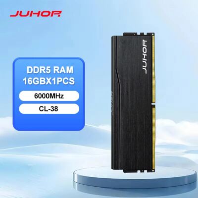 JUHOR RAM DDR5 16GB 6000MHz, geheugen voor een zelfgebouwde computer, geschikt voor gaming op een desktop. JUHOR RAM DDR5 16GB 6000MHz, geheugen voor een zelfgebouwde computer, geschikt voor gaming op een desktop.