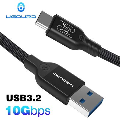 UGOURD USB 3.2 3.1 Gen2 10Gbps USB-A naar Type C Kabel USB-C Data Transfer Kabel 60W Snellaadsnoer voor Voor USB HUB SSD Box PVC USB3.2 10G UGOURD USB 3.2 3.1 Gen2 10Gbps USB-A naar Type C Kabel USB-C Data Transfer Kabel 60W Snellaadsnoer voor Voor USB HUB SSD Box PVC USB3.2 10G