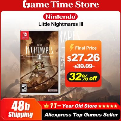 Little Nightmares 3 Nintendo Switch-spelaanbiedingen 100% officiële fysieke gamekaart voor Nintendo Switch OLED Lite-gameconsole Random Cover Little Nightmares 3 Nintendo Switch-spelaanbiedingen 100% officiële fysieke gamekaart voor Nintendo Switch OLED Lite-gameconsole Random Cover