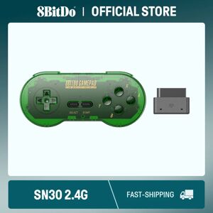 8Bitdo Sn30 2.4G Draadloze Gamepad Voor Originele Snes/Sfc (Jadegroen) 8Bitdo Sn30 2.4G Draadloze Gamepad Voor Originele Snes/Sfc (Jadegroen)