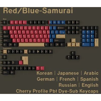 Jaycomia Gmk Keycaps Koreaanse Spaanse Pbt Cherry Profiel Blauw Rood Samurai Big Set Key Caps Franse Duits Arabische Russische Japanse Key Caps Red French Jaycomia Gmk Keycaps Koreaanse Spaanse Pbt Cherry Profiel Blauw Rood Samurai Big Set Key Caps Franse Duits Arabische Russische Japanse Key Caps Red French