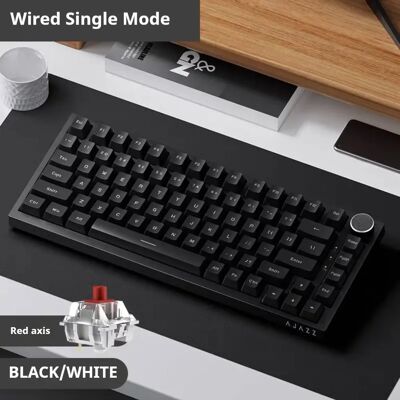 Ajazz AK820/AK820Pro Gaming Mechanisch Toetsenbord Bluetooth 2.4G draadloos/bedraad met hot-swappable volumeknoppen Gift Switch Ajazz AK820/AK820Pro Gaming Mechanisch Toetsenbord Bluetooth 2.4G draadloos/bedraad met hot-swappable volumeknoppen Gift Switch