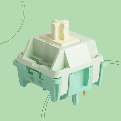 Akko Cilantro tactiele schakelaars Deep Clack vroege bump 58gf tactiele kracht 3,5 mm reizen 5-pins vooraf gesmeerd voor mechanisch toetsenbord Akko Cilantro tactiele schakelaars Deep Clack vroege bump 58gf tactiele kracht 3,5 mm reizen 5-pins vooraf gesmeerd voor mechanisch toetsenbord