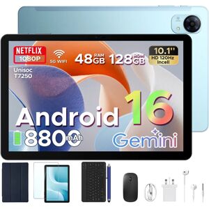 Aorlym P10 Pro Android 16 Tablet PC 10.1" Gemini AI Tablet Pad 48GB RAM+128GB ROM 8800mAh Batterij 120Hz Widevine L1 Ondersteuning Blue Aorlym P10 Pro Android 16 Tablet PC 10.1" Gemini AI Tablet Pad 48GB RAM+128GB ROM 8800mAh Batterij 120Hz Widevine L1 Ondersteuning Blue