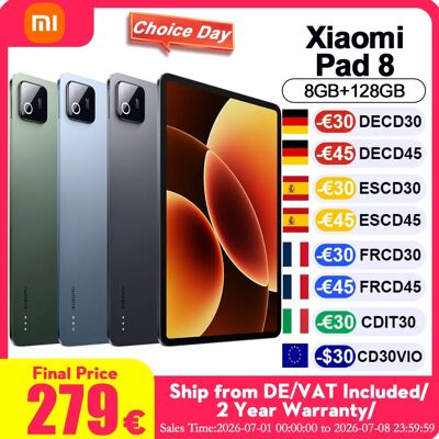 Globale versie Xiaomi Pad 8 tablet – Krachtig productief Snapdragon-processor ® De 8s Gen 4 ondersteunt de geheel nieuwe Xiaomi Focus Pen en 45W turbo-opladen. Grijs Globale versie Xiaomi Pad 8 tablet – Krachtig productief Snapdragon-processor ® De 8s Gen 4 ondersteunt de geheel nieuwe Xiaomi Focus Pen en 45W turbo-opladen. Grijs