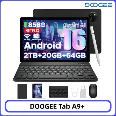 DOOGEE Tab A9+ Tablet 11 inch HD-scherm 20GB (4+16) 64GB 8580mAh Grote Batterij Unisoc T7200 Octa Core Dubbele Luidsprekers Android 15 Tablet 4GB 64GB Black DOOGEE Tab A9+ Tablet 11 inch HD-scherm 20GB (4+16) 64GB 8580mAh Grote Batterij Unisoc T7200 Octa Core Dubbele Luidsprekers Android 15 Tablet 4GB 64GB Black