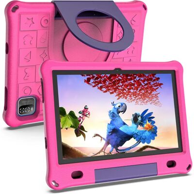 PRITOM Android Tablet voor Kinderen 10.1 Inch Octa-Core met hoesje, 64GB 1TB uitbreidbaar voor peuters en kinderen, ouderlijk toezicht, dubbele camera Rose Pink PRITOM Android Tablet voor Kinderen 10.1 Inch Octa-Core met hoesje, 64GB 1TB uitbreidbaar voor peuters en kinderen, ouderlijk toezicht, dubbele camera Rose Pink