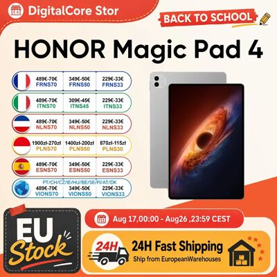 HONOR Magic Pad 4 Tablet 10100mAh Batterij 165Hz Snapdragon 8 Gen5 12,3-inch OLED Scherm 2400 Nit Helderheid Wi-Fi 7 Bluetooth 6.0 WIFI White HONOR Magic Pad 4 Tablet 10100mAh Batterij 165Hz Snapdragon 8 Gen5 12,3-inch OLED Scherm 2400 Nit Helderheid Wi-Fi 7 Bluetooth 6.0 WIFI White