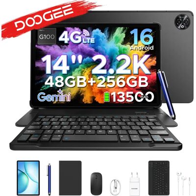 DOOGEE Tablet PC 2-in-1 Tab E3 Max Gmini AI 14 inch scherm 2.2K Batterij mAh Android 16 48GB (8 + 40) 256GB Helio G100 AI Tablet Gray Tablet ONLY DOOGEE Tablet PC 2-in-1 Tab E3 Max Gmini AI 14 inch scherm 2.2K Batterij mAh Android 16 48GB (8 + 40) 256GB Helio G100 AI Tablet Gray Tablet ONLY