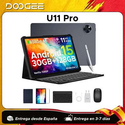 Globale versie DOOGEE U11 Pro Android 16 Tablet 30GB(6+24) 256GB 11" HD 90Hz scherm 8580mAh batterij Unisoc T7200 Widevine L1 6GB 256GB Blue Globale versie DOOGEE U11 Pro Android 16 Tablet 30GB(6+24) 256GB 11" HD 90Hz scherm 8580mAh batterij Unisoc T7200 Widevine L1 6GB 256GB Blue
