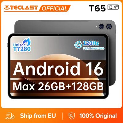Teclast T65 Android 16 Tablet 13,4 inch 120Hz Max. 26GB RAM 128GB ROM 1920x1200 Unisoc T7280 8-core 8000mAh 4G LTE GPS Tablet Teclast T65 Android 16 Tablet 13,4 inch 120Hz Max. 26GB RAM 128GB ROM 1920x1200 Unisoc T7280 8-core 8000mAh 4G LTE GPS Tablet