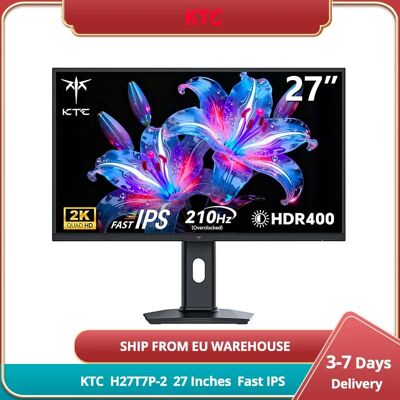 KTC H27T7P-2 Gaming Monitor 27" Fast IPS 2560×1440 QHD 200Hz Overdrive tot 210Hz, 16:9, ELED, 1,07 miljard kleuren (8-bit + Hi-FRC), DC12V/4A, 400 cd/m² helderheid, HDR400, FreeSync en G-Sync zwart KTC H27T7P-2 Gaming Monitor 27" Fast IPS 2560×1440 QHD 200Hz Overdrive tot 210Hz, 16:9, ELED, 1,07 miljard kleuren (8-bit + Hi-FRC), DC12V/4A, 400 cd/m² helderheid, HDR400, FreeSync en G-Sync zwart