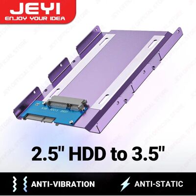 JEYI 2,5" tot 3,5" SSD HDD harde schijf adapter bay houder montagebeugel caddy lade voor 7/9,5/12,5 mm 2,5 inch HDD / SSD K109 JEYI 2,5" tot 3,5" SSD HDD harde schijf adapter bay houder montagebeugel caddy lade voor 7/9,5/12,5 mm 2,5 inch HDD / SSD K109