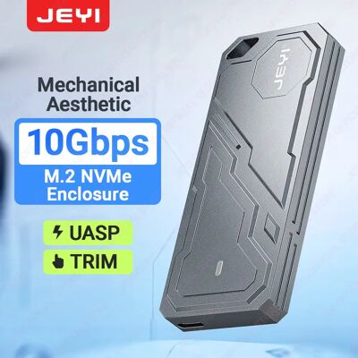 JEYI M.2 2280 NVMe SSD-behuizing RTL9210 Chip Ondersteuning USB 3.2 10G UASP Trim Externe harde schijfbehuizing met Mecha aluminium behuizing Meche-1 JEYI M.2 2280 NVMe SSD-behuizing RTL9210 Chip Ondersteuning USB 3.2 10G UASP Trim Externe harde schijfbehuizing met Mecha aluminium behuizing Meche-1