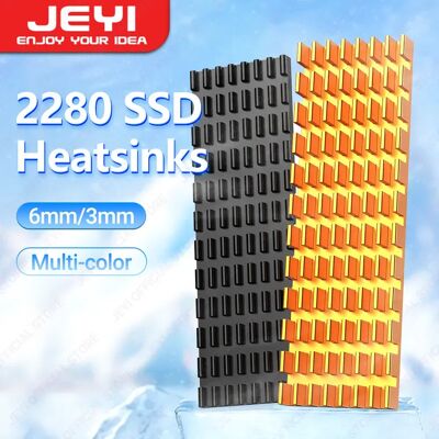 JEYI M.2 2280 SSD Heatsink Aluminium Koeler PC Harde Schijf Koeler Pad Verbetert de warmteafvoer Efficiënt voor PS5/PC/Laptop 3/6mm 3mm Slot White JEYI M.2 2280 SSD Heatsink Aluminium Koeler PC Harde Schijf Koeler Pad Verbetert de warmteafvoer Efficiënt voor PS5/PC/Laptop 3/6mm 3mm Slot White