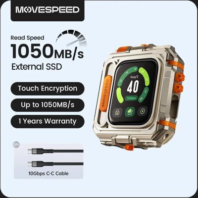MOVESPEED GD10 1050 MB/s Externe SSD 2 TB 1 TB Touchscreen Encryptie USB3.2 Gen2 Type C Harde Schijf voor iPhone 15/16 PS4 PS5 PC 1050Mbps MOVESPEED GD10 1050 MB/s Externe SSD 2 TB 1 TB Touchscreen Encryptie USB3.2 Gen2 Type C Harde Schijf voor iPhone 15/16 PS4 PS5 PC 1050Mbps