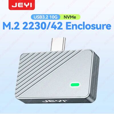 JEYI 2242 2230 M.2 NVMe Direct-attach SSD-behuizing, USB 3.2 10 Gbps Directe USB-C-stekker Aluminium M2-behuizing Ondersteunt UASP TRIM i9-2242L JEYI 2242 2230 M.2 NVMe Direct-attach SSD-behuizing, USB 3.2 10 Gbps Directe USB-C-stekker Aluminium M2-behuizing Ondersteunt UASP TRIM i9-2242L