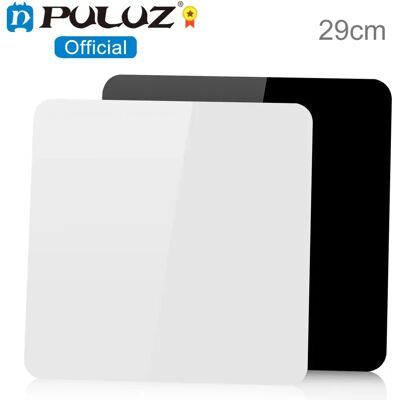 PULUZ 29cm fotografie acryl reflecterende displaytafel achtergrondbord zwart wit fotografie reflectiebord zwart PULUZ 29cm fotografie acryl reflecterende displaytafel achtergrondbord zwart wit fotografie reflectiebord zwart